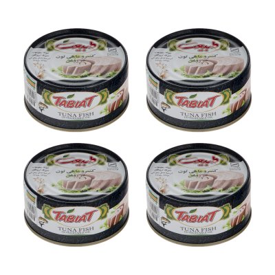 خرید کنسرو ماهی تون در روغن گیاهی طبیعت- بسته 4 عددی