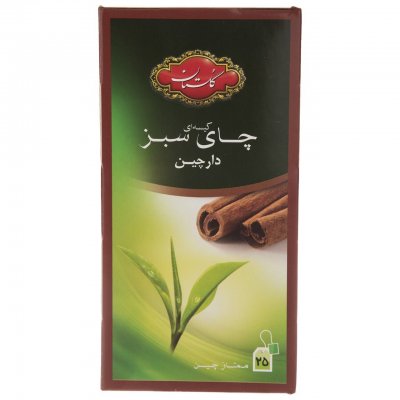 چای سبز کیسه ای با طعم دارچین